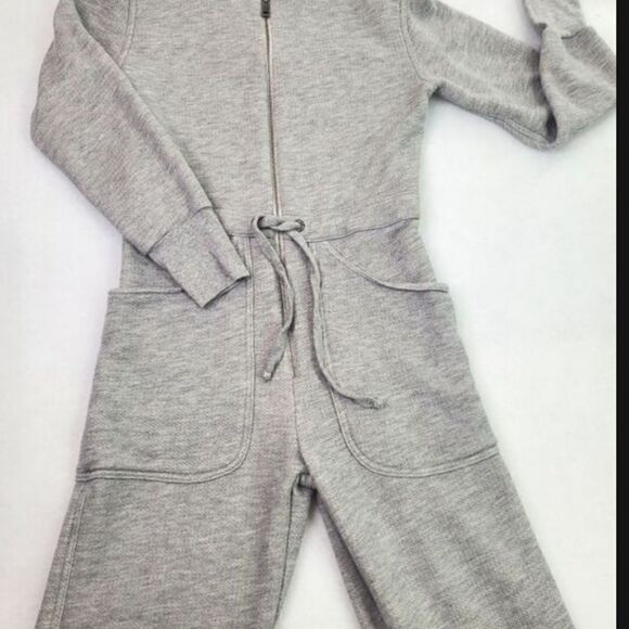 Rivet Utility Lightweight Heather Gray Maven French Terry Jumpsuit Romper Small - Picture 2 of 16